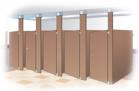 Toilet Partitions - Solid Plastic - Ceiling Hung Toilet Partitions - Solid Plastic - Ceiling Hung